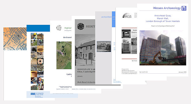 Covers of a selection of grey literature reports which can be found in the library