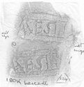 Thumbnail of Rubbing of AESTIC[(us) die 1 from Leicester 180K