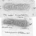 Thumbnail of Group of rubbings of ALBINVS 1 die 1