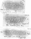 Thumbnail of Group of rubbings of ALBINVS 1 die 1A