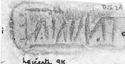 Thumbnail of Rubbing of ALBINVS 1 die 2A from Leicester 9K