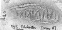 Thumbnail of Rubbing of ALBINVS 1 die 2A from Silchester 24K