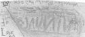Thumbnail of Rubbing of ALBINVS 1 die 2A from Rowley House 25K