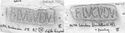 Thumbnail of Group of rubbings of ALBINVS 1 die 6A