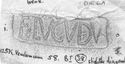 Thumbnail of Rubbing of ALBINVS 1 die 6A from Verulamium 125K
