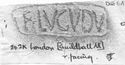 Thumbnail of Rubbing of ALBINVS 1 die 6A from London Guildhall 242K