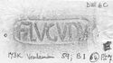 Thumbnail of Rubbing of ALBINVS 1 die 6C from Verulamium 173K