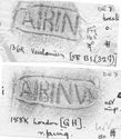 Thumbnail of Group of rubbings of ALBINVS 1 die 7