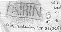 Thumbnail of Rubbing of ALBINVS 1 die 7 from Verulamium 136K