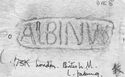 Thumbnail of Rubbing of ALBINVS 1 die 8 from London 73K