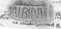 Thumbnail of Rubbing of ALBINVS 1 die 8 from Silchester 12K
