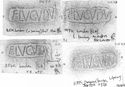 Thumbnail of Group of rubbings of ALBINVS 1 die 8A