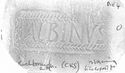 Thumbnail of Rubbing of ALBINVS 1 die 4 from Richborough 2K