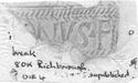 Thumbnail of Rubbing of ALBINVS 1 die 4 from Richborough 80K