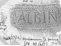 Thumbnail of Rubbing of ALBINVS 1 die 4 from Verulamium 137K