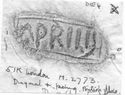 Thumbnail of Rubbing of APRILIS die 4 from British Museum 51K