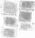 Thumbnail of Group of rubbings of ARIINT die 1