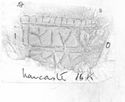 Thumbnail of Rubbing of  AVSTINVS die 11 from Lancaster 16K