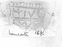 Thumbnail of Rubbing of  AVSTINVS die 11 from Lancaster 16K