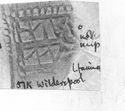Thumbnail of Rubbing of  AVSTINVS die 11 from Wilderspool 51K