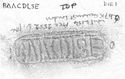 Thumbnail of Rubbing of BAACDLSE die 1 from London, 10 Gresham St. 647K
