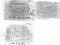 Thumbnail of Group of rubbings of BONOX(u)S die 1