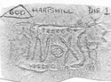 Thumbnail of Rubbing of BONOX(u)S die 1 from Hartshill_H_600