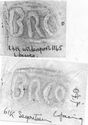 Thumbnail of Group of rubbings of BRCO die 1