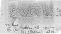 Thumbnail of Rubbing of BRVCCIVS die 1 from Brockley Hill 8K