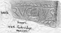 Thumbnail of Rubbing of BRVCCIVS die 1 from Corbridge 144K