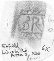 Thumbnail of Rubbing of BRVCCIVS die 1 from Enfield, Lincoln Road 6K