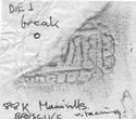 Thumbnail of Rubbing of BRVSCIVS die 1 from Mumrills 88K