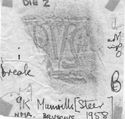 Thumbnail of Rubbing of BRVSCIVS die 2 from Mumrills 9K