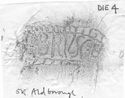 Thumbnail of Rubbing of BRVSCIVS die 4 from Aldborough 5K