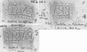 Thumbnail of Group of rubbings of BRVSCIVS die 6