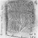 Thumbnail of Rubbing of BRVSCIVS die 7 from Mancetter 25K