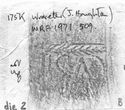 Thumbnail of Rubbing of CARITA die 2 from Wroxeter 175K