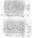 Thumbnail of Group of rubbings of CASTVS die 6