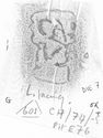 Thumbnail of Rubbing of CASTVS die 7 from Chichester 5K