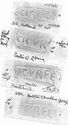 Thumbnail of Group of rubbings of CICVR die 1