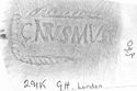 Thumbnail of Rubbing of CINTVSMVS die 1 from Guildhall Museum, London 291K