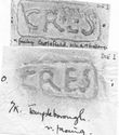 Thumbnail of Group of rubbings of CRES die 1