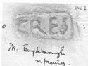 Thumbnail of Rubbing of CRES die 1 from Templeborough 7K