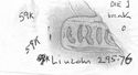 Thumbnail of Rubbing of CRICO die 1 from Lincoln 59K