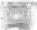 Thumbnail of Rubbing of CRICO die 2 from Lincoln 85K