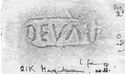Thumbnail of Rubbing of DEVALVS die 6 from Margidunum 21K