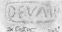 Thumbnail of Rubbing of DEVALVS die 6 from Castor 2K