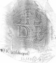 Thumbnail of Rubbing of  DIS LDB die 1 from Wilderspool 87K