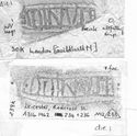 Thumbnail of Group of rubbings of DOINVS die 1