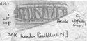 Thumbnail of Rubbing of DOINVS die 1 from Guildhall Museum, London 30K
